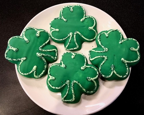 Pick up Shamrock Cookies from City Market Cafe & Bakehouse ... have a Green Smoothiee